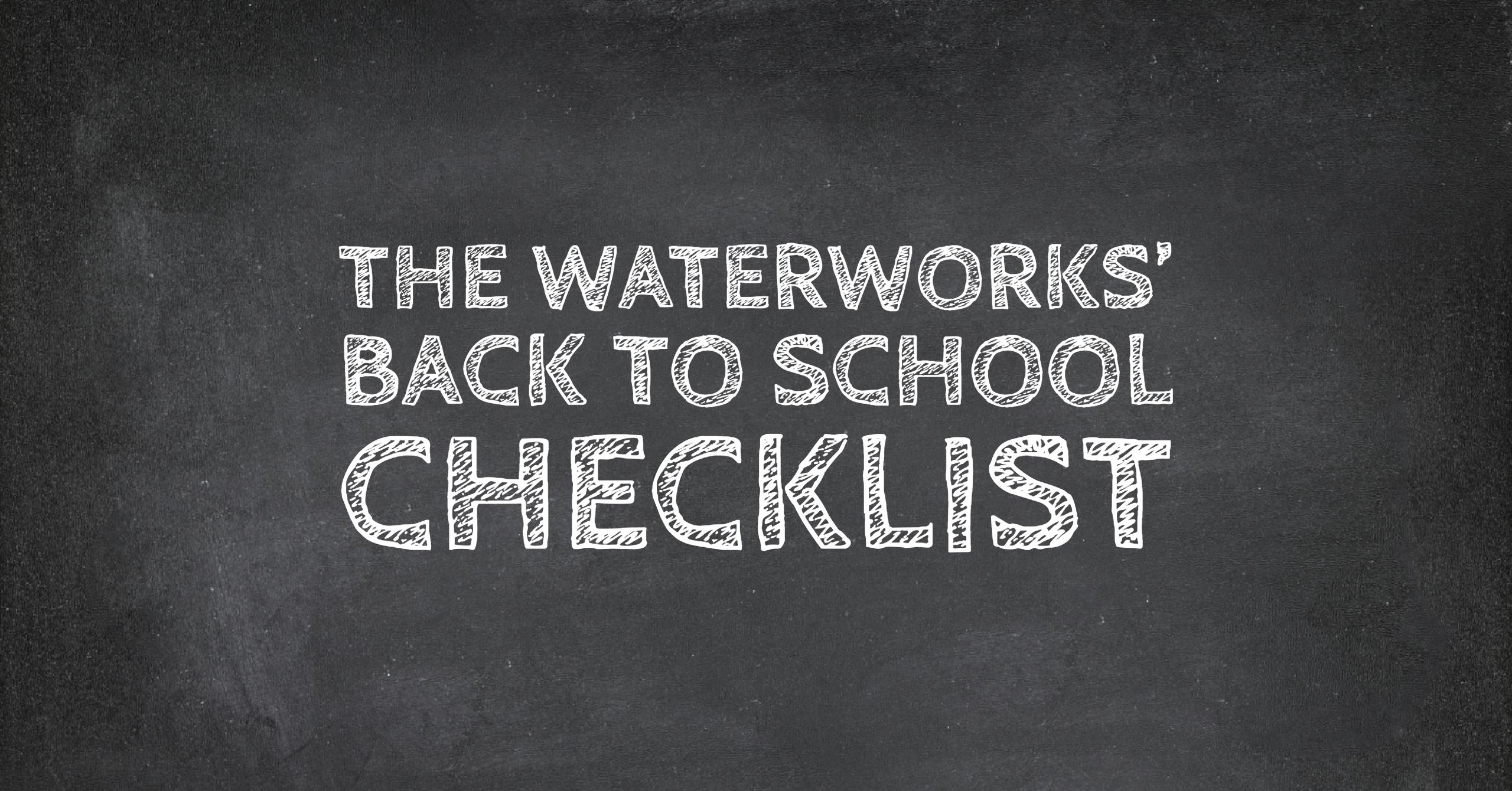 Checklist for Back To School